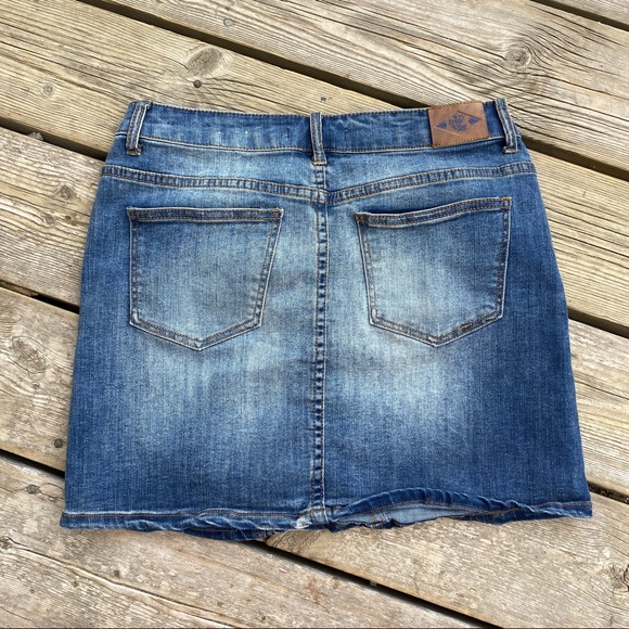 3/$25 || Wild Blue Denim Skirt - Picture 4 of 5